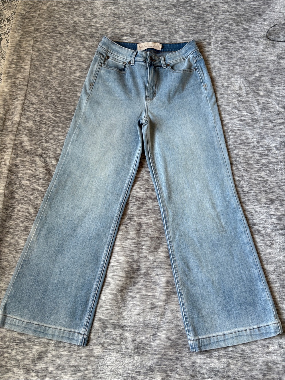Soft surroundings ultimate wide leg women’s jeans 6P
